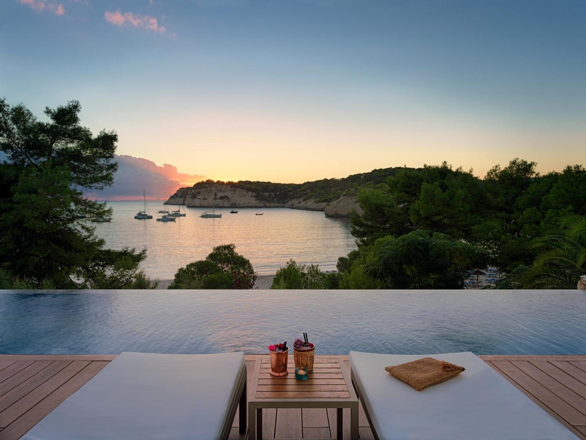 Hotel Meliá Cala Galdana Esterno foto Sunset at the Amanzoega